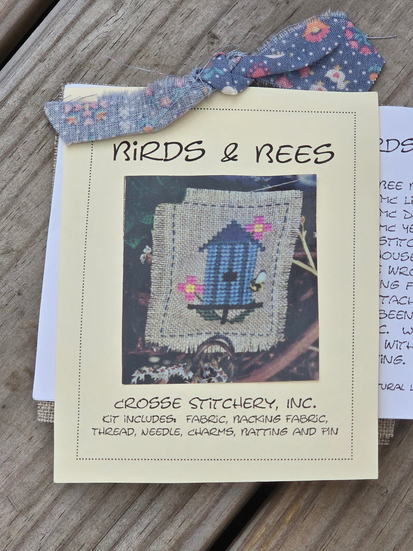 Crosse Stitchery, Inc. - Birds & Bees - Cross Stitch Kit