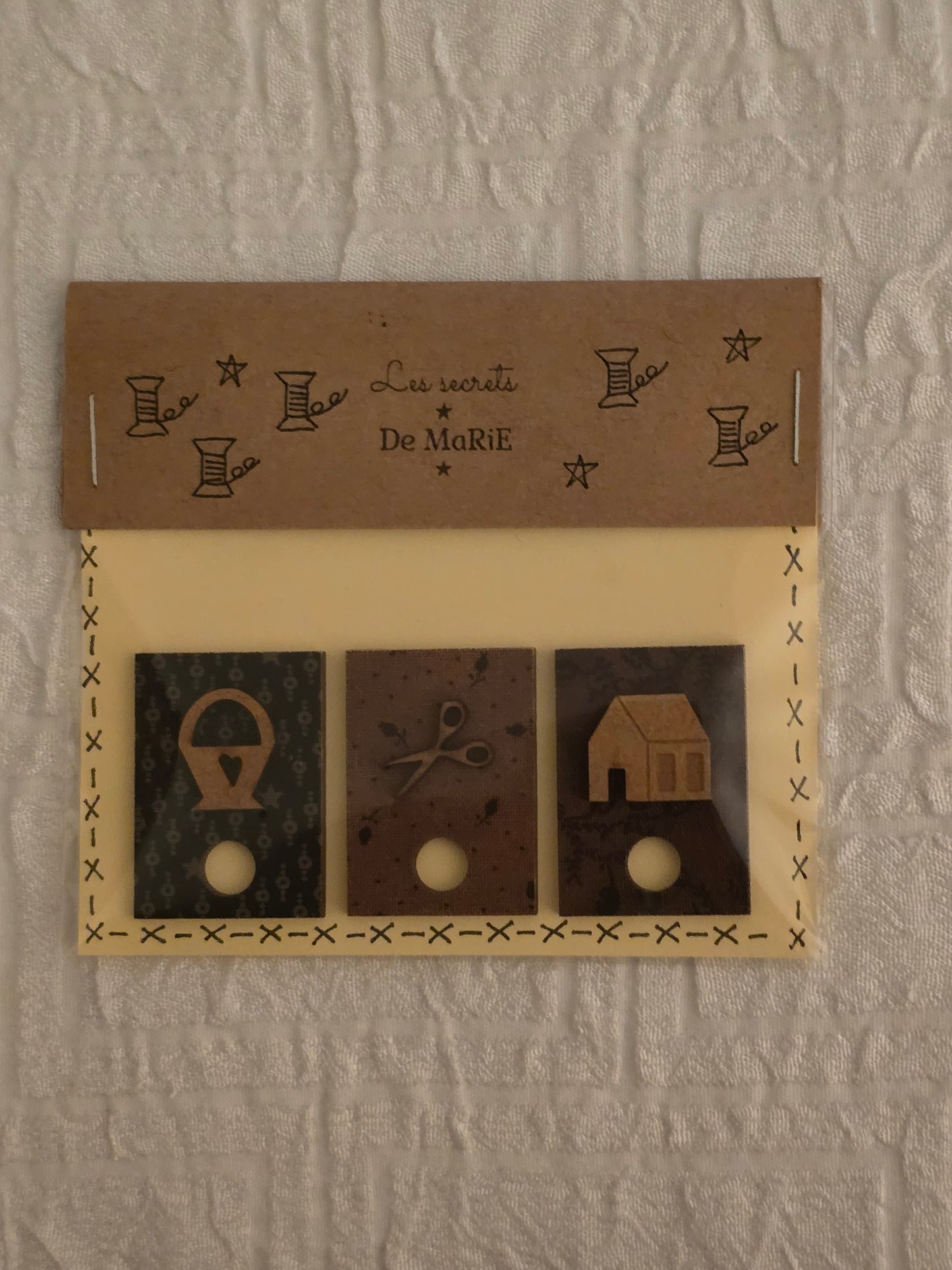 Les Secrets De Marie - Basket, Scissors, House Thread Holder - Nashville Needlework Market 2026