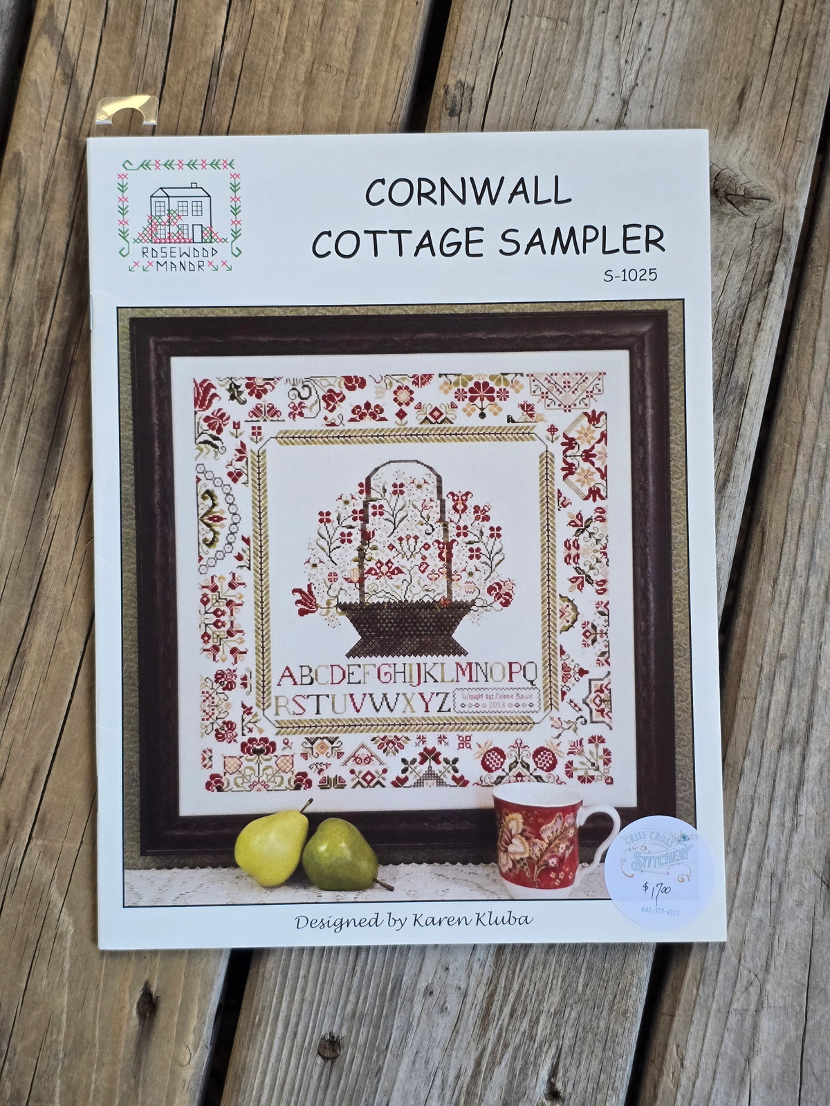 Rosewood Manor - Cornwall Cottage Sampler - Cross Stitch Pattern