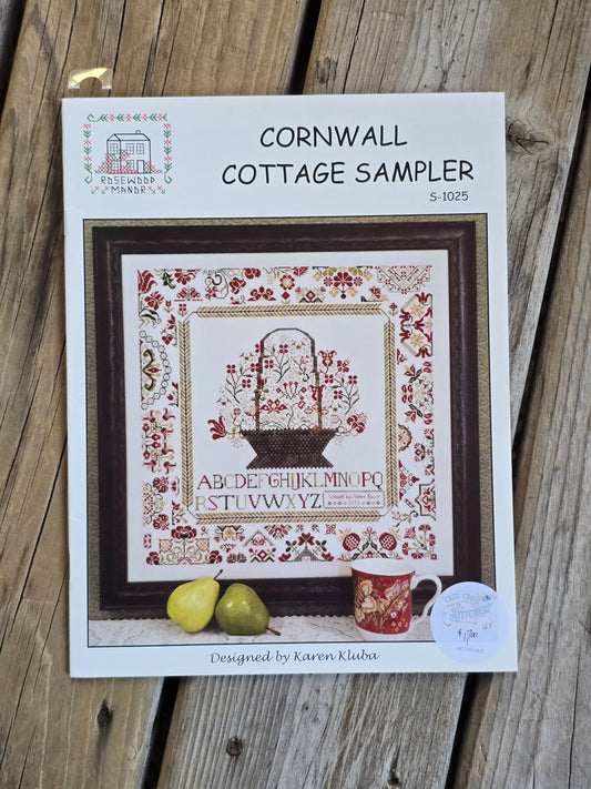 Rosewood Manor - Cornwall Cottage Sampler - Cross Stitch Pattern