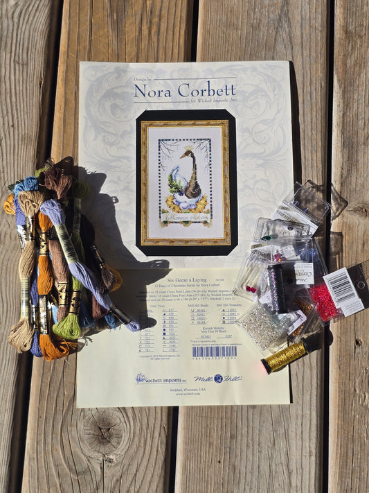 Mirabilia - Six Geese a Laying - Cross Stitch Kit