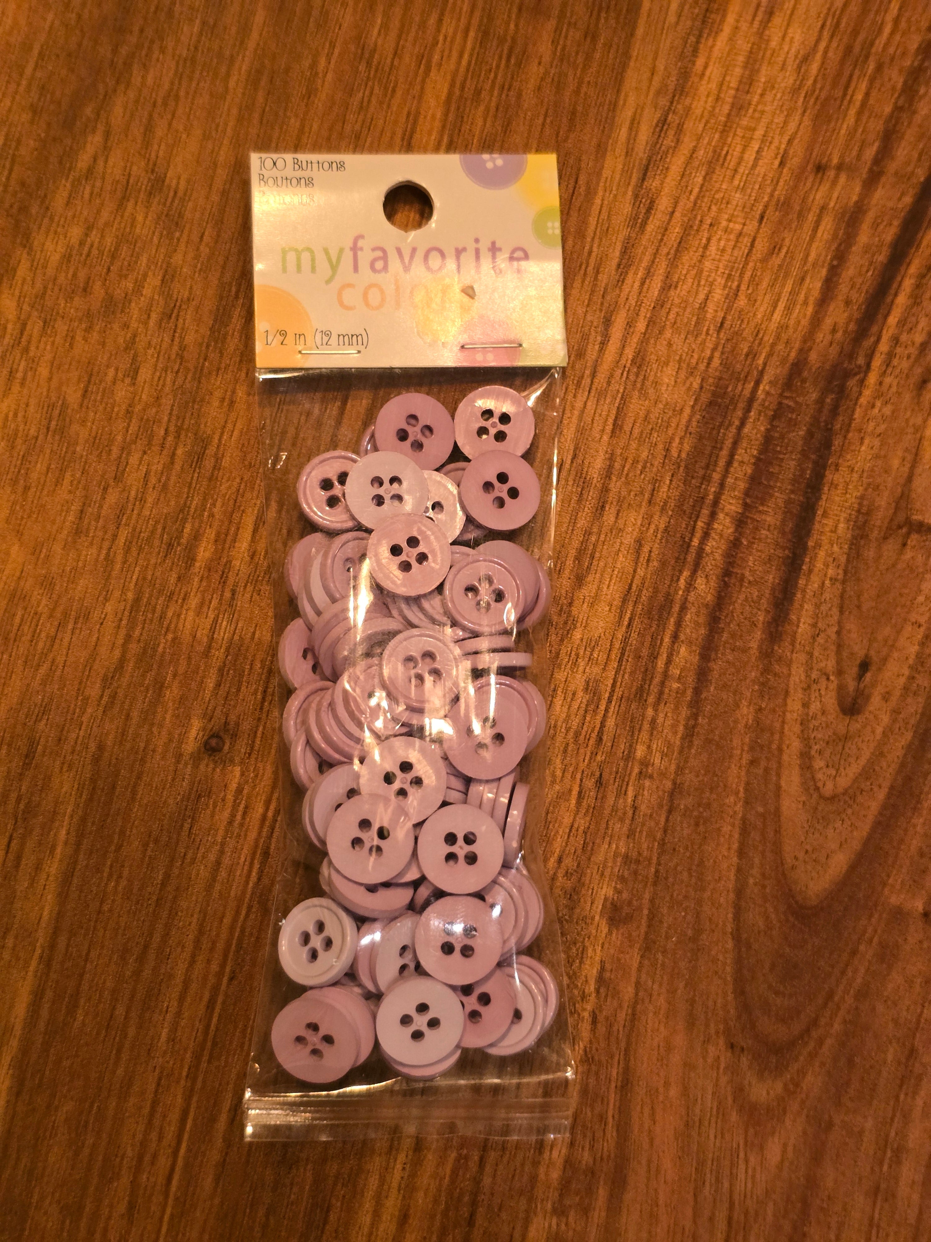 My Favorite Colors - Yellow or Purple Buttons – GATHER 'N STITCH LLC