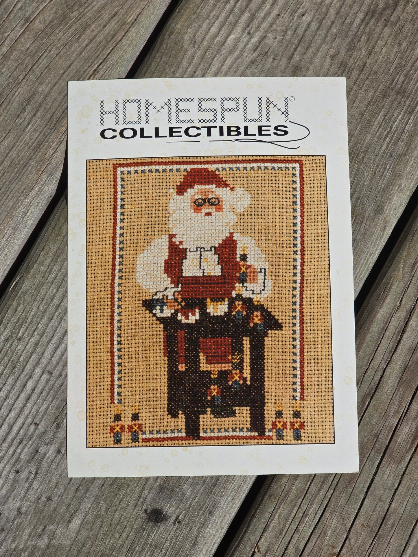 Homespun Collectibles - Toyshop Santa - #17 - Cross Stitch Pattern