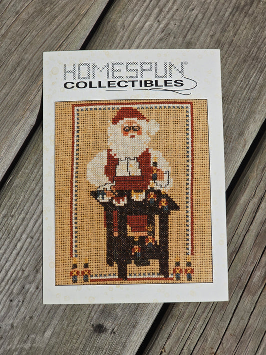 Homespun Collectibles - Toyshop Santa - #17 - Cross Stitch Pattern