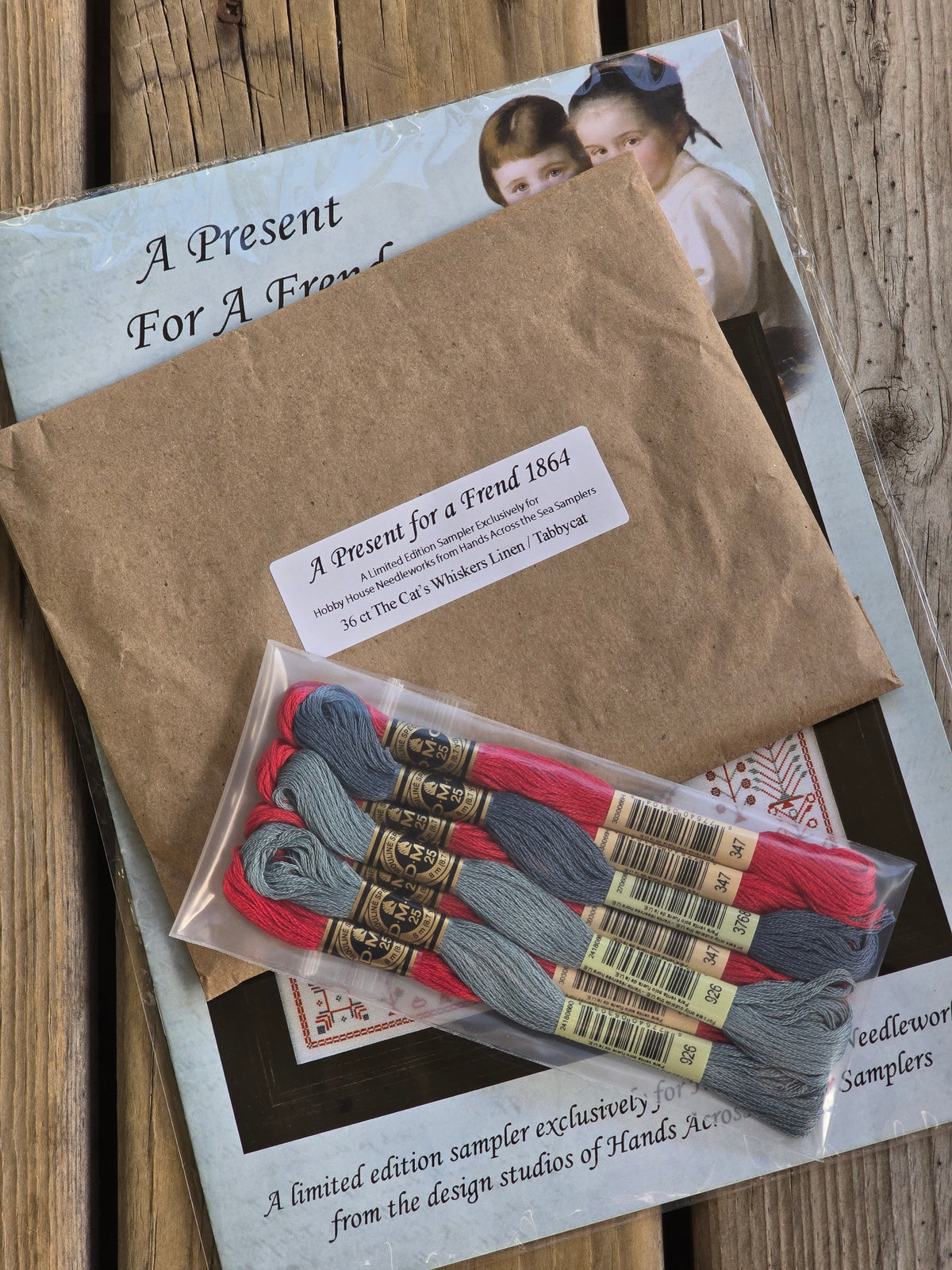 Hands Across The Sea Samplers - A Present For A Friend - Cross Stitch Kit