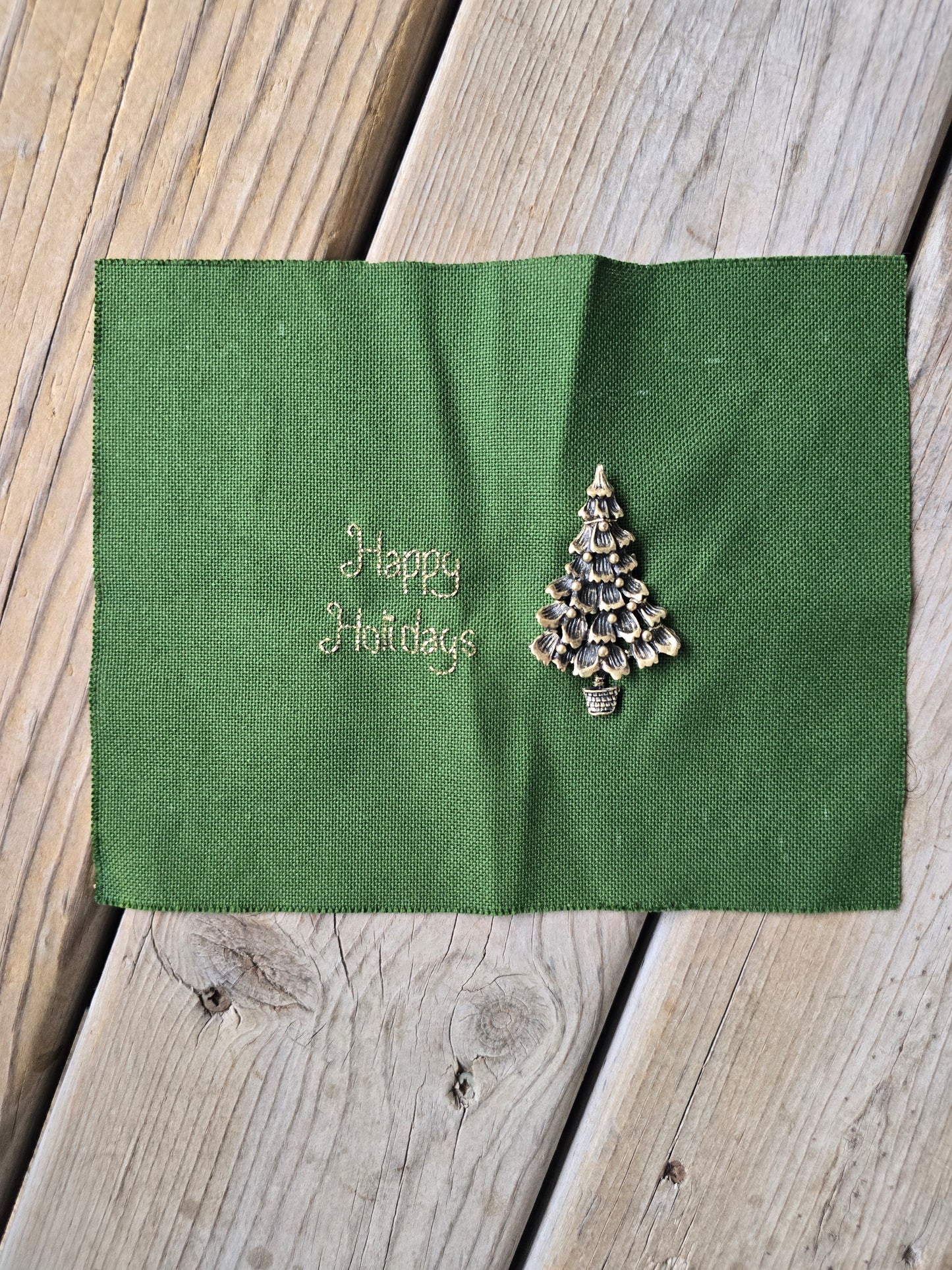 Happy Holidays - Completed Cross Stitch