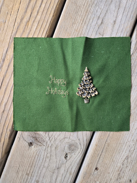 Happy Holidays - Completed Cross Stitch