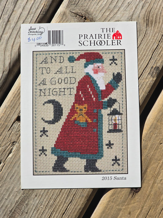 The Prairie Schooler - 2015 Santa - Cross Stitch Pattern
