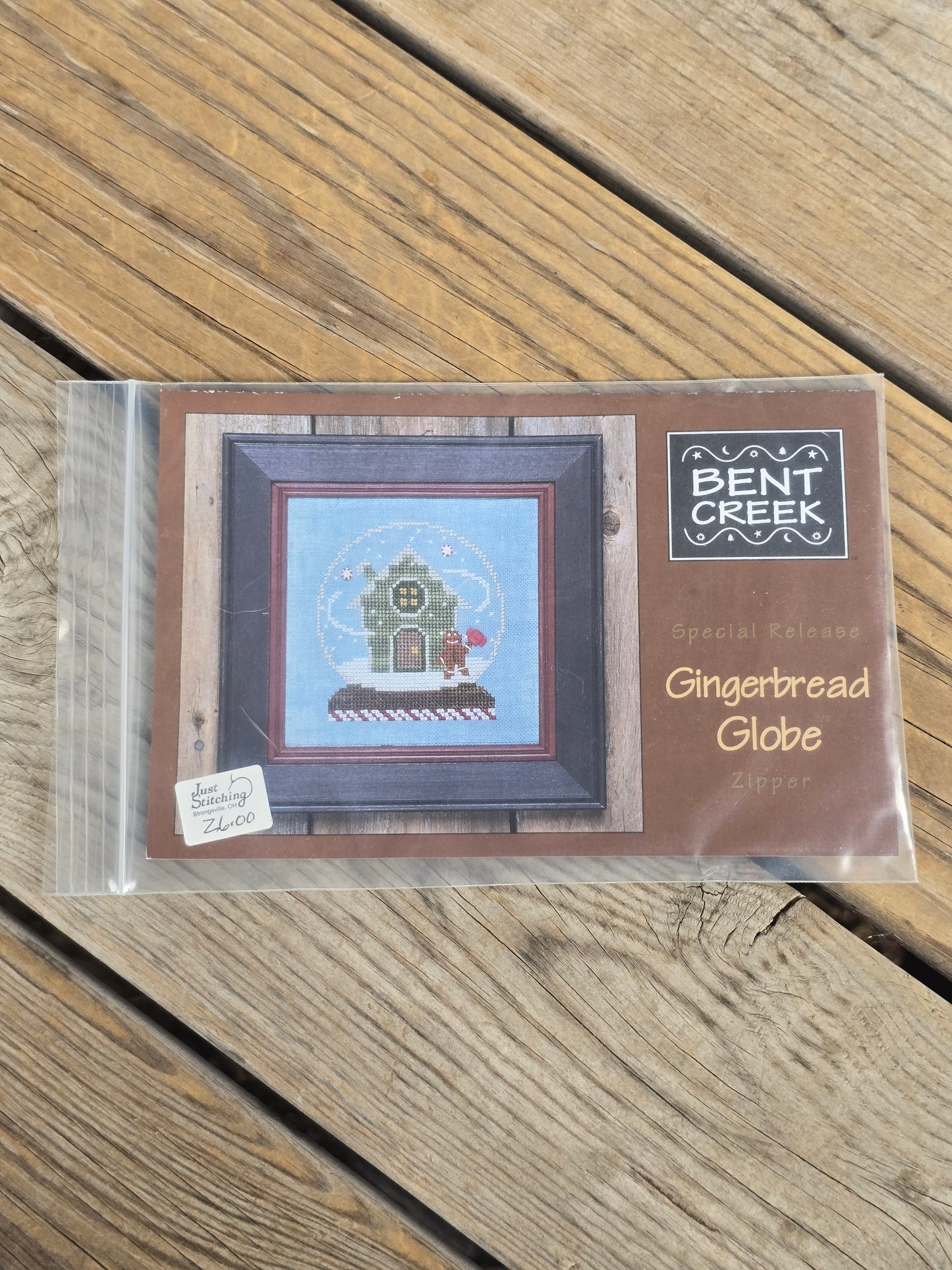 Bent Creek - Special Release Zipper - Gingerbread Globe - Cross Stitch Kit