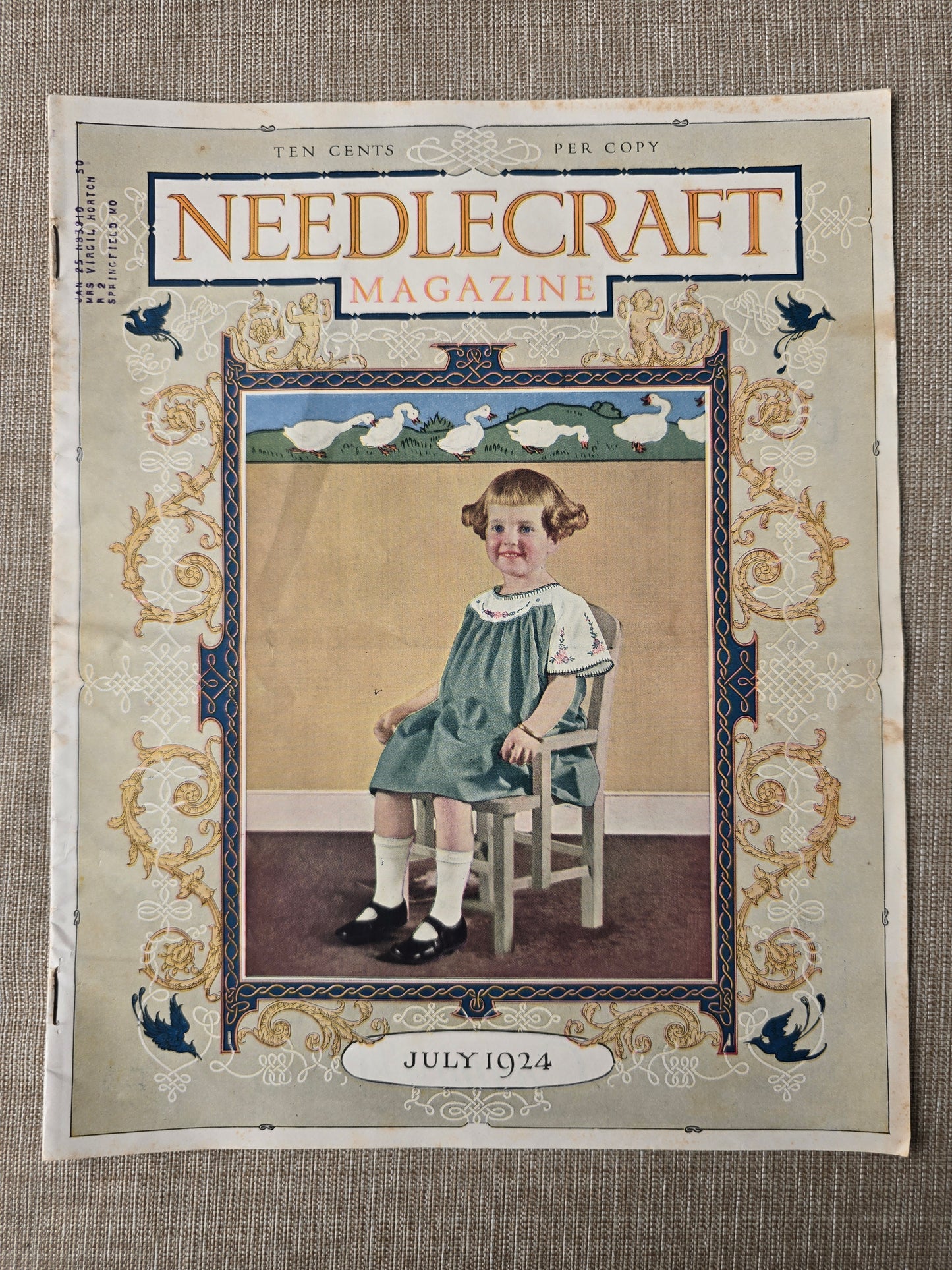 Needlecraft Magazine - VINTAGE July 1924