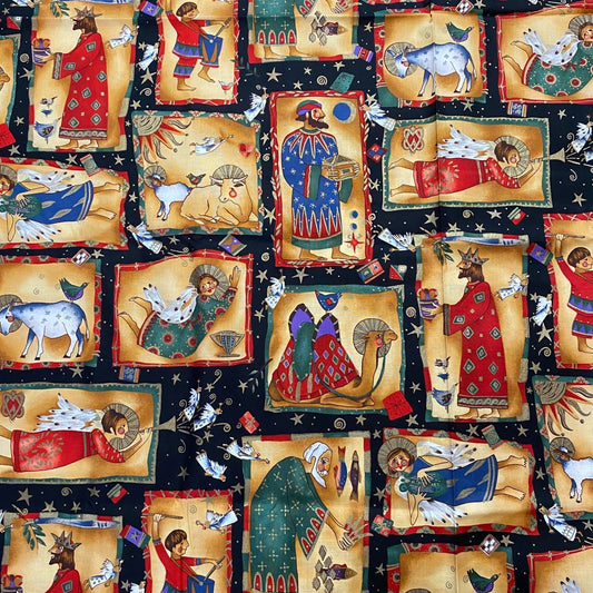 Alexander Henry Fabrics - Phillip De Leon - Tiny Bethlehem - Quilting Fabric - 35"