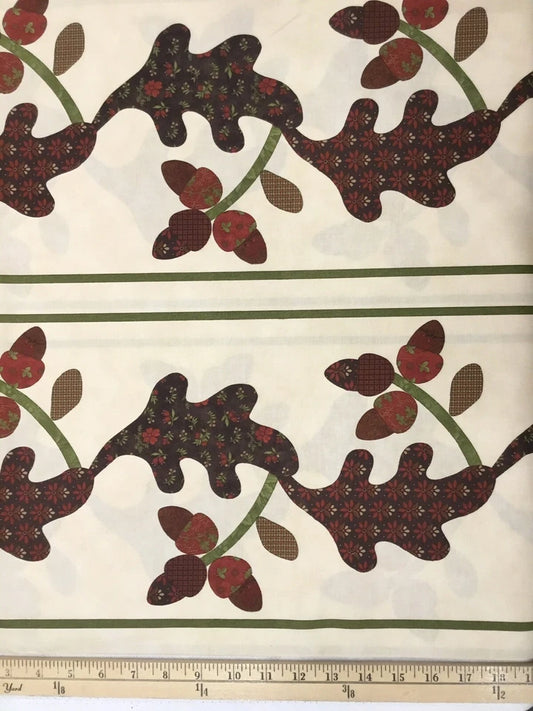 Moda - Terry Clothier Thompson - Oak Leaves & Reel - Quilting Fabric - 3 Yards