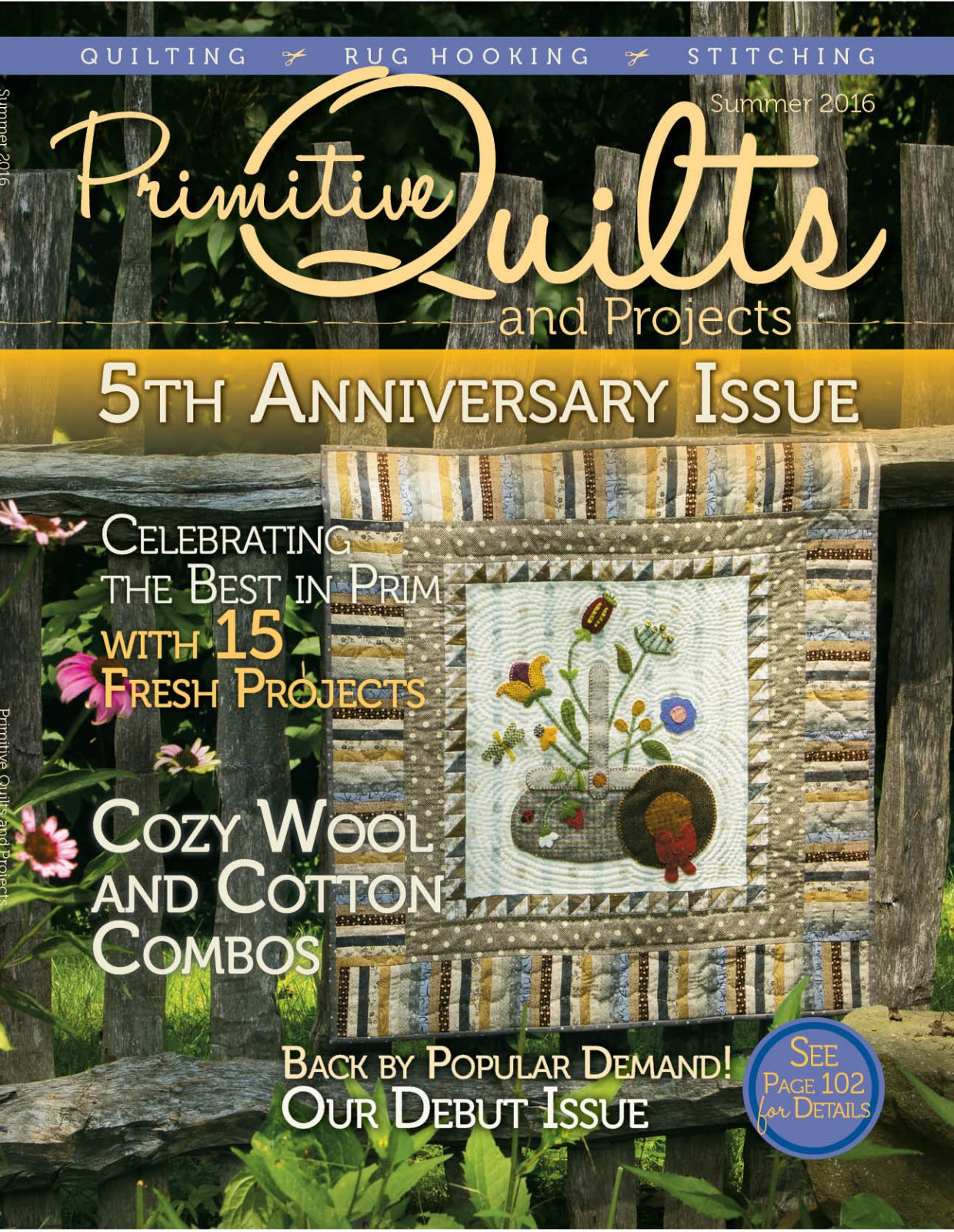 Primitive Quilts and Projects - Spring, Summer Fall 2016 - Magazine - Single Issue