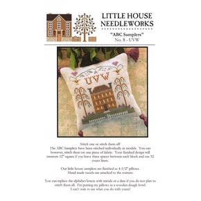 Little House Needleworks - ABC Samplers - No. 8 - UVW - Cross Stitch Pattern